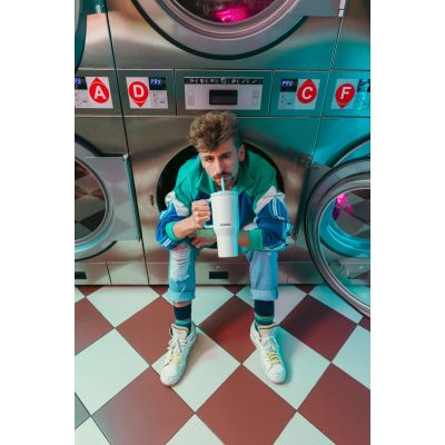 10. Kambukka Rio Thermobecher 950ml Frosty Coconut mit Teleskopstrohhalm