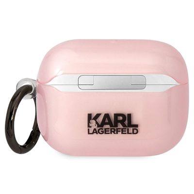 2. Karl Lagerfeld KLAPHNCHTCP Airpods Pro Cover Pink/Pink Ikonik Choupette