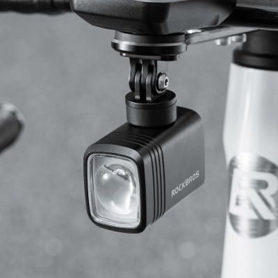 3. Rockbros M6 1000 lm wiederaufladbare Fahrrad-Frontleuchte 2800 mAh - Schwarz