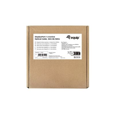 6. Zubehör - DisplayPort-Kabel - DisplayPort (M) auf DisplayPort (M) - DisplayPort 1.4 - 50 m - Aktiv, unterstützt 8K 30 Hz (7680 x 4320)