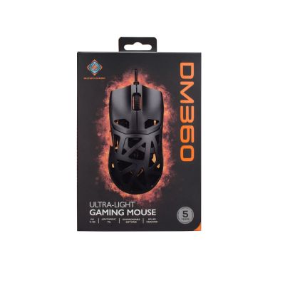 6. Deltaco Gaming GAM-187 Maus, beidhändig bedienbar, USB Typ-A, optisch, 12400 DPI