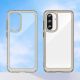 3. Outer Space Case für Samsung Galaxy A56 Cover mit flexiblem Rahmen - Halbtransparent, Schwarz