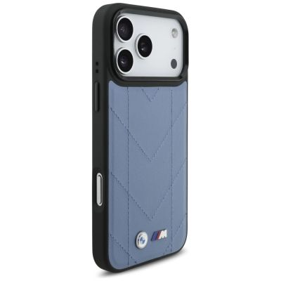 4. BMW M Quilted Logo MagSafe Case für iPhone 17 Pro Max – Blau