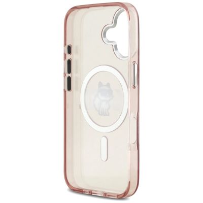 7. Karl Lagerfeld IML Choupette Sketch Logo MagSafe iPhone 17 Hülle - Pink