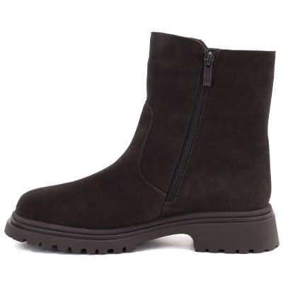 7. Damen-Ankle-Boots aus Wildleder, Schokoladenbraun, Sergio Leone BT-27