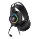 6. Deltaco Gaming GAM-168 Kopfhörer/Headset mit Kabel, Kopfbügel, USB Typ-A, Schwarz