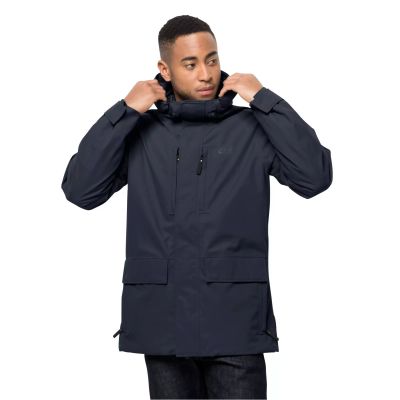 3. Jack Wolfskin WEST COAST JACKET wasserdichte Herren Kapuzenjacke night blue (1110811_1010)