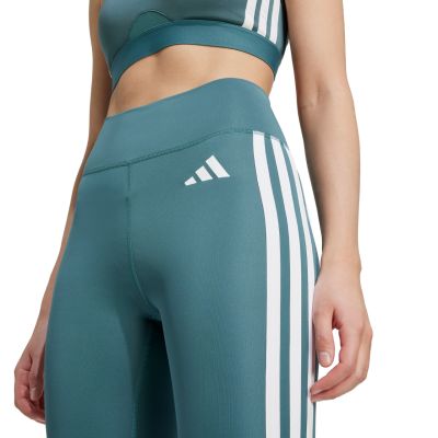 4. Adidas Optime Essentials 3-Streifen 7/8 Damen Leggings Grün JY2152