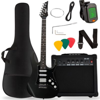 V-TONE EGA 39 MBK 4/4 Stratocas E-Gitarre