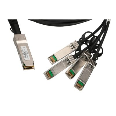 2. Extralink QSFP+ Kabel QSFP+ DAC DAC, 40 Gbit/s auf 4x 10 Gbit/s, 3 m, 30 AWG