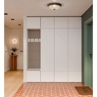 10. GARDEROBE HAGA IV 3SZ1W WEISS