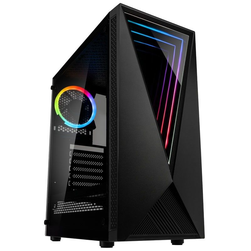 12. Kolink VOID RGB Midi-Tower-Gaming-Gehäuse, Schwarz