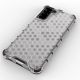 4. Honeycomb Handyhülle Schutzhülle mit TPU Rahmen für Samsung Galaxy S21+ 5G (S21 Plus 5G) schwarz