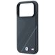 6. BMW M Tire Track mit silberner Linie MagSafe Hülle für iPhone 18 Pro / 17 Pro – Dunkelgrau