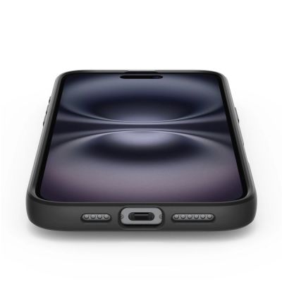 10. Spigen Liquid Air Hülle für iPhone 16 – Schwarz