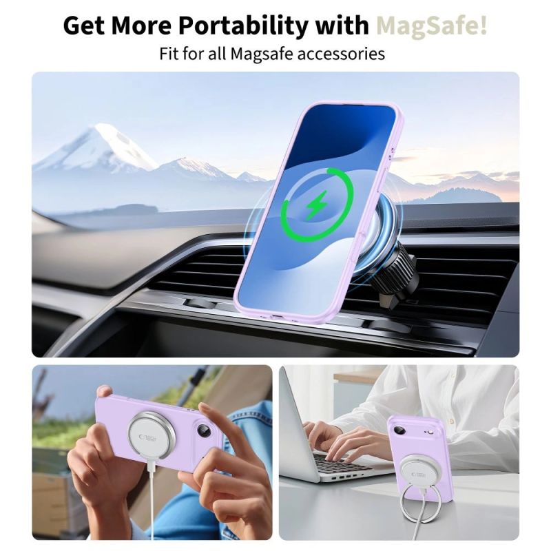 5. Tech-Protect Silikon MagSafe Hülle für iPhone 17 Air - Lila