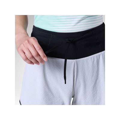 4. ROSSIGNOL W Sapa 2-in-1 Shorts, 5 Zoll, Damenshorts, Grau