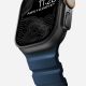 4. Nomad Rocky Point Armband, schwarzes Leder, Titan