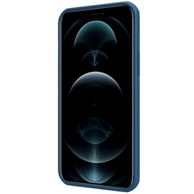 4. Nillkin Super Frosted Shield verstärkte Hülle, Cover für iPhone 13 Pro Max, blau