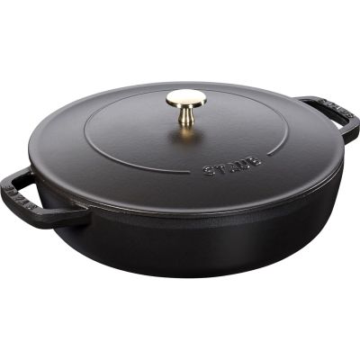 13. STAUB 40511-472-0 Tiefe Bratpfanne mit Deckel - Schwarz 28 cm