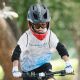 5. Rockbros TT-32006 Shark Kinderfahrradhelm mit abnehmbarem Kinnschutz, Größe S (48-52) – Schwarz