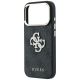 6. Guess 4G & Big Strass Logo Hülle für iPhone 17 Pro Max / 18 Pro Max - Schwarz