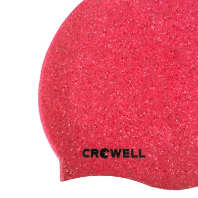 6. Crowell Recycling Pearl Silikon-Badekappe, Pink, Farbe 3