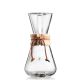 Klassische Kaffeemaschine + 3 Tassen CHEMEX