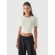 2. Damen Crop Top Slim Uni 4F 4FRAW24TTSHF2581-47S