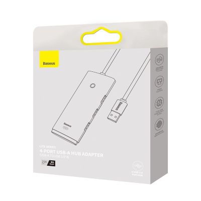 5. Baseus Lite Series HUB 4-Port (USB-A zu 4xUSB-A 3.0) 2m schwarz (WKQX030201)