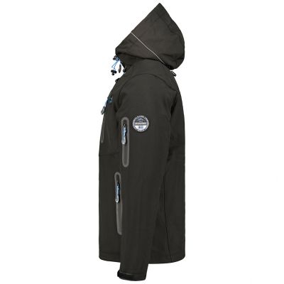 3. Geographical Norway Taxillus DB 056 M WY9224H/GN-Schwarze Softshelljacke