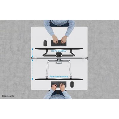 12. Neomounts DS70-810BL2 Monitorhalterung/Ständer 81,3 cm (32") Schreibtisch Schwarz