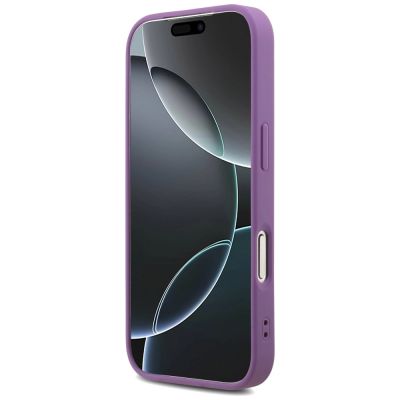 5. Guess Fixed Glitter Big 4G Hülle für iPhone 17 Pro - Lila