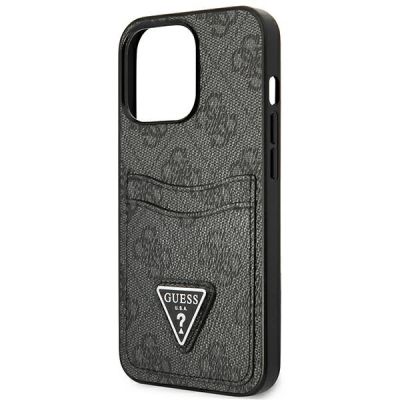 6. Guess GUHCP13LP4TPK iPhone 13 Pro / 13 6.1" schwarz/schwarz Hardcase 4G Triangle Logo Cardslot