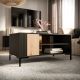 2. MERCI Couchtisch/Bank 100x55x49 schwarz/Eiche (Artisan)