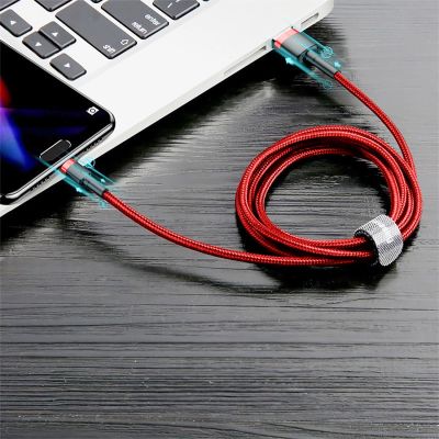 12. Baseus Cafule USB-A / USB-C QC 3.0 3A Kabel 1 m - Rot