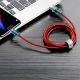 12. Baseus Cafule USB-A / USB-C QC 3.0 3A Kabel 1 m - Rot
