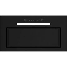 Einbau-Dunstabzugshaube MPM-54-OWS-01, schwarzes Glas, Gestensteuerung, LED-Beleuchtung, Absorber und Absaugung