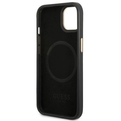 7. Guess GUHMP14MU4GPRK iPhone 14 Plus 6,7 "schwarz / schwarze Hartschale 4G Logo Plate MagSafe
