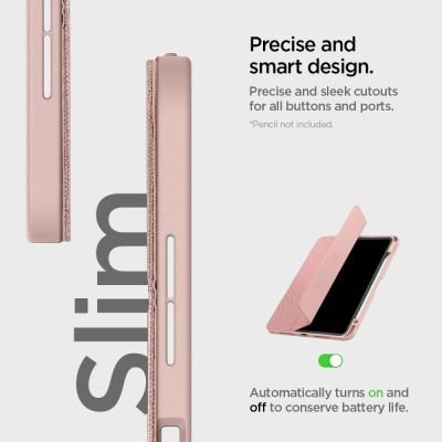 18. Spigen Urban Fit Hülle für iPad Pro 11" 5/6/2024-2025 - Pink