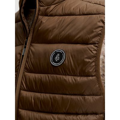 4. Jack&Jones Herren-Weste JJEKINGSLEY LIGHT BODYWARMER COLLAR NOOS 12298870 COCCA