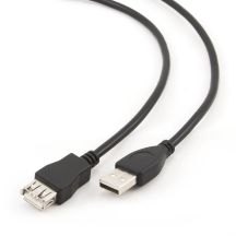 GEMBIRD CCP-USB2-AMAF-10 Kabel (USB 2.0 Typ AF - USB 2.0 Typ AM; 3 m; schwarz)