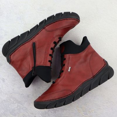 4. Gefütterte schwarze Damen-Ankle-Boots Rieker 55069-35