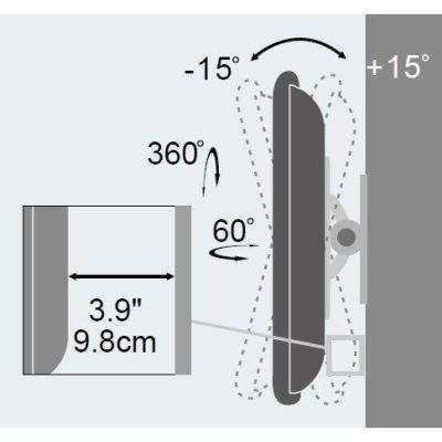 5. TECHLY TV-Wandhalterung LED/LCD 13-30 Zoll 23 kg