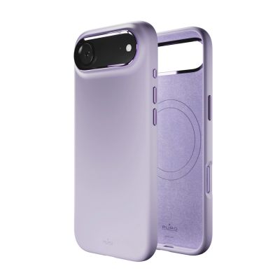6. Puro Icon Mag Pro Flüssigsilikonhülle für iPhone 17 Air, MagSafe-kompatibel, mit Kameraschutz und Aluminiumknöpfen – Pink