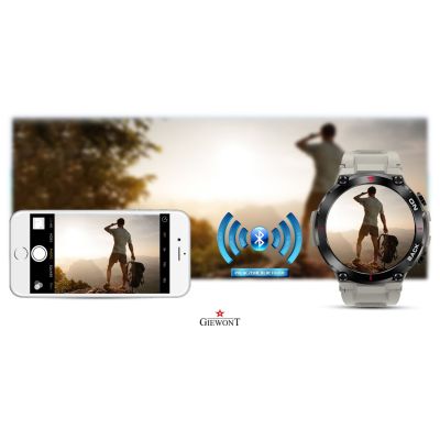 12. GIEWONT Pionier GPS GW460-3 Smartwatch - Hellgrau