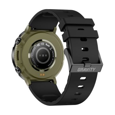 7. Gravity GT21-7 Smartwatch + Schwarzes Silikonarmband