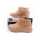 19. Skechers Damen Winterstiefel Isolierte Lederstiefeletten Braun