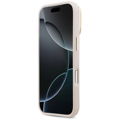 5. Guess Grained Big 4G & Stand Camera Case für iPhone 17 Pro - Pink