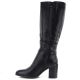 3. Damenstiefel mit Blockabsatz, schwarz, Sergio Leone KZ-08
